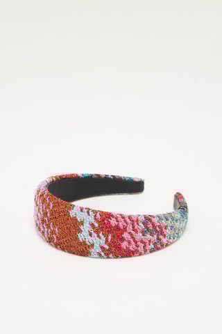 Serre-tête - Rouge et turquoise