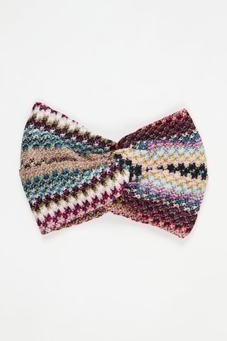 Bandeau - Fuchsia et beige