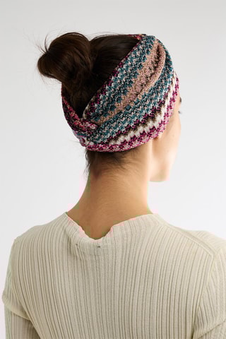 Bandeau - Fuchsia et beige