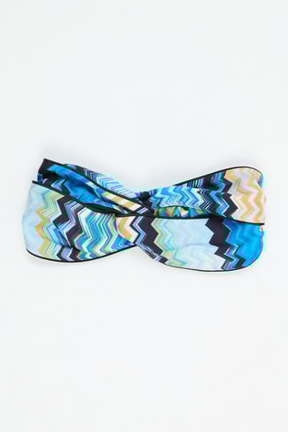 Bandeau en soie - Bleu cobalt