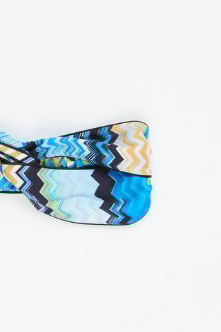 Bandeau en soie - Bleu cobalt