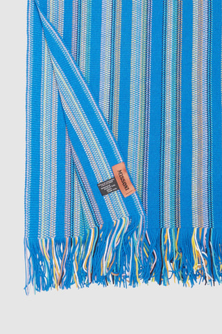 Echarpe en laine Bleu