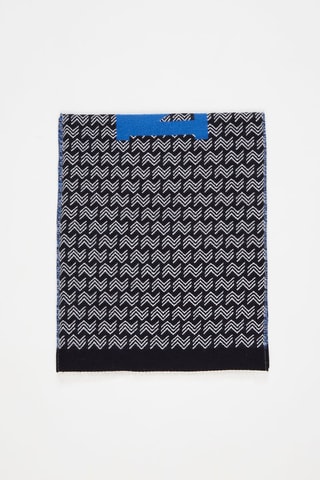 Echarpe en laine 
Noir et blanc