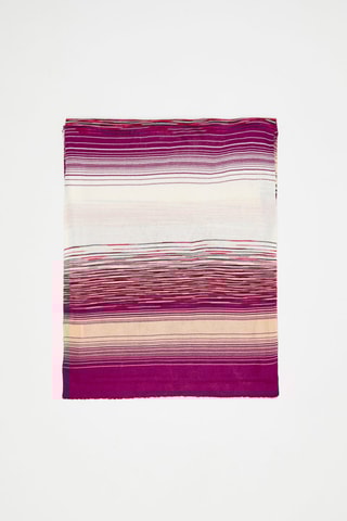 Echarpe - Fuchsia et écru