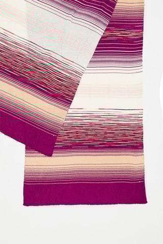 Echarpe - Fuchsia et écru