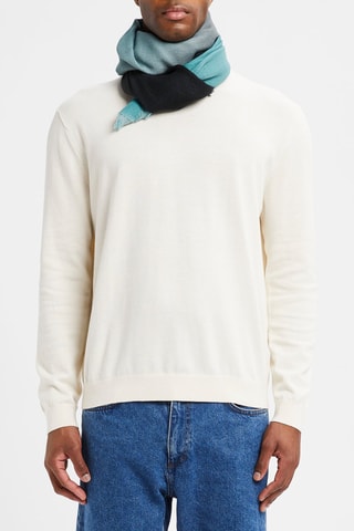 Echarpe en laine vierge et cachemire - Gris foncé