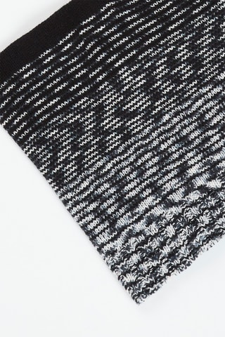 Snood en cachemire Noir et blanc