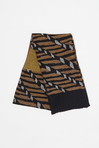 Echarpe en laine Noir et beige