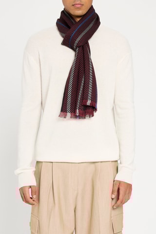 Echarpe en laine Bordeaux