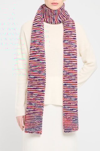 Echarpe en laine Rose et rouge