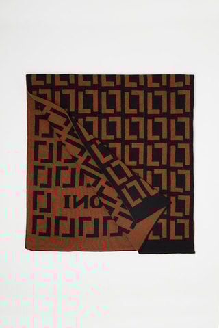 Echarpe en laine Noir et marron