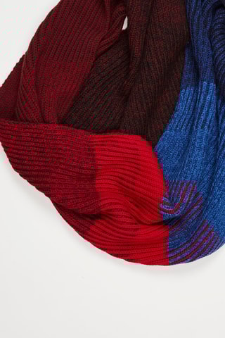 Echarpe en laine Rouge et bleu