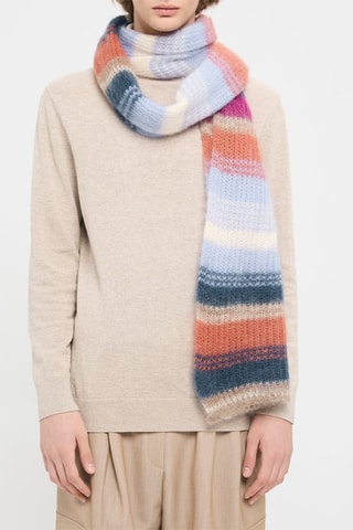 Echarpe en laine et mohair - Mauve