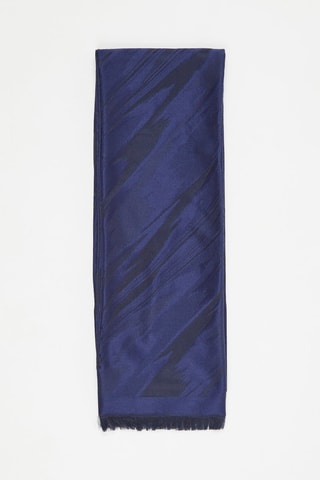 Echarpe en laine et soie - Bleu marine