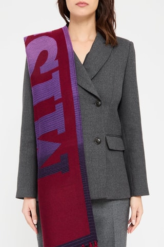 Echarpe en laine - Bordeaux et violet