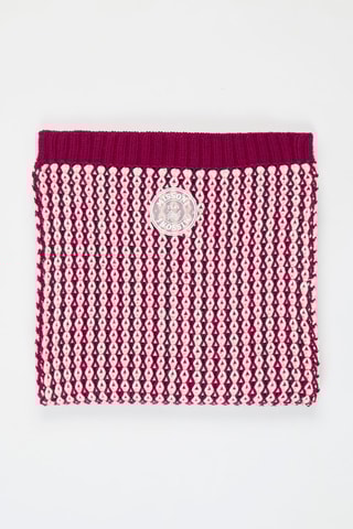 Echarpe en laine - Fuchsia et blanc