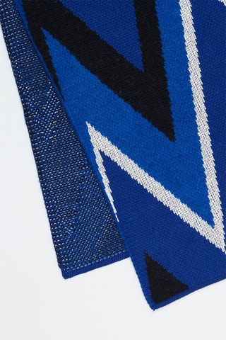 Echarpe en laine vierge et alpaga - Bleu roi