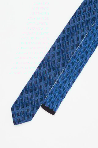 Cravate en laine Bleu marine