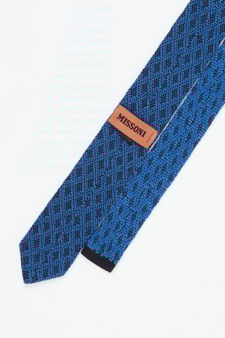 Cravate en laine Bleu marine
