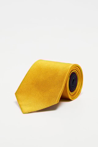 Cravate en soie - Jaune