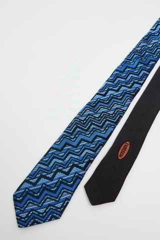 Cravate en soie - Bleu marine