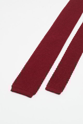 Cravate en laine Bordeaux