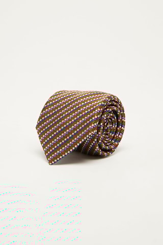 Cravate en soie Multicolore
