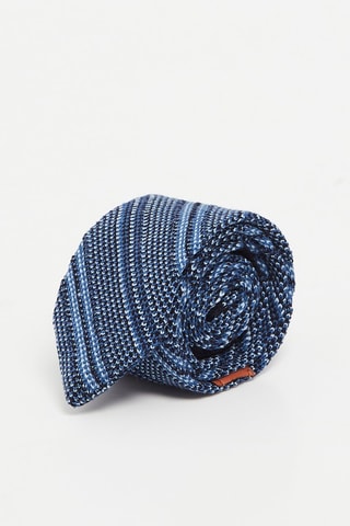 Cravate en laine Indigo