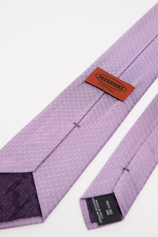 Cravate en soie - Mauve