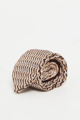 Cravate en soie Marron foncé
