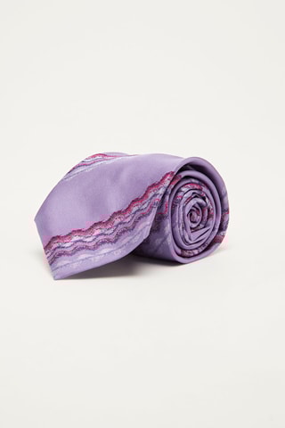 Cravate en soie Violet