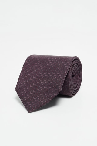 Cravate en soie Anthracite et rose clair