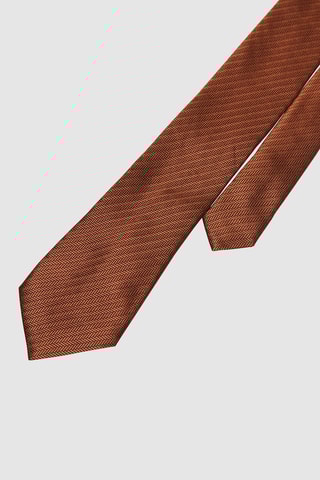 Cravate en soie Marron