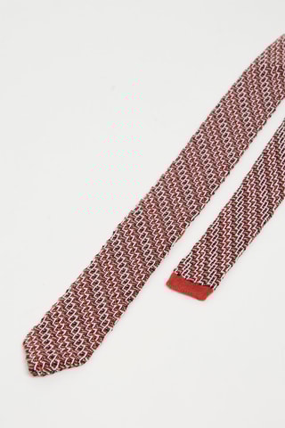 Cravate en laine Rouge brique
