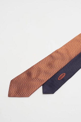 Cravate en soie Marron