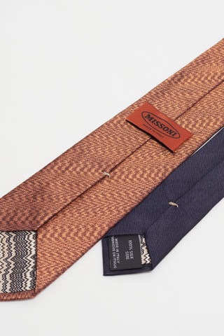 Cravate en soie Marron