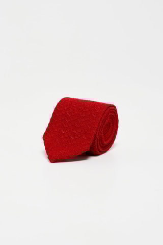 Cravate en soie Rouge