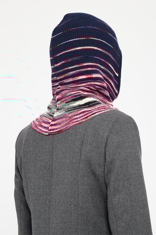 Cagoule en laine - Bleu marine