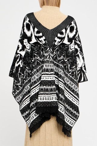 Poncho Noir et  blanc