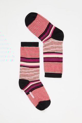 Chaussettes - Noir et rose