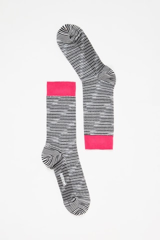 Chaussettes - Fuschia et noir