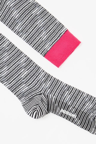 Chaussettes - Fuschia et noir
