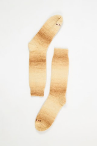Chaussettes en alpaga et mohair - Beige