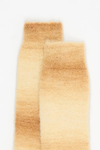 Chaussettes en alpaga et mohair - Beige