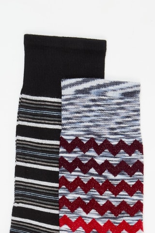 2 paires de chaussettes - Noir et blanc