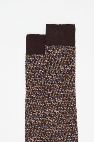 Chaussettes hautes - Marron foncé