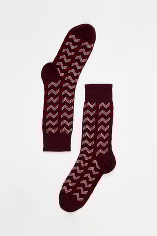 Chaussettes - Bordeaux et rouge
