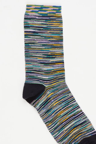 Chaussettes Noir et turquoise