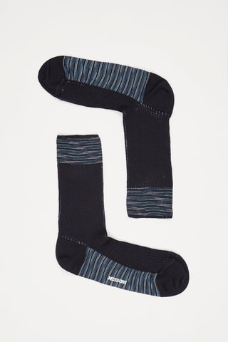 Chaussettes en laine Bleu foncé
