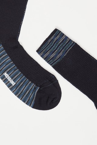 Chaussettes en laine Bleu foncé